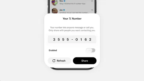 X 推出 X Numbers:给 X 用户一个“手机号”,直接私信、通话交流